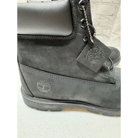 Timberland Classic 6-Inch Waterproof Black Nubuck Boots – Men’s Size 9.5 NEW/NIB - Picture 5 of 9